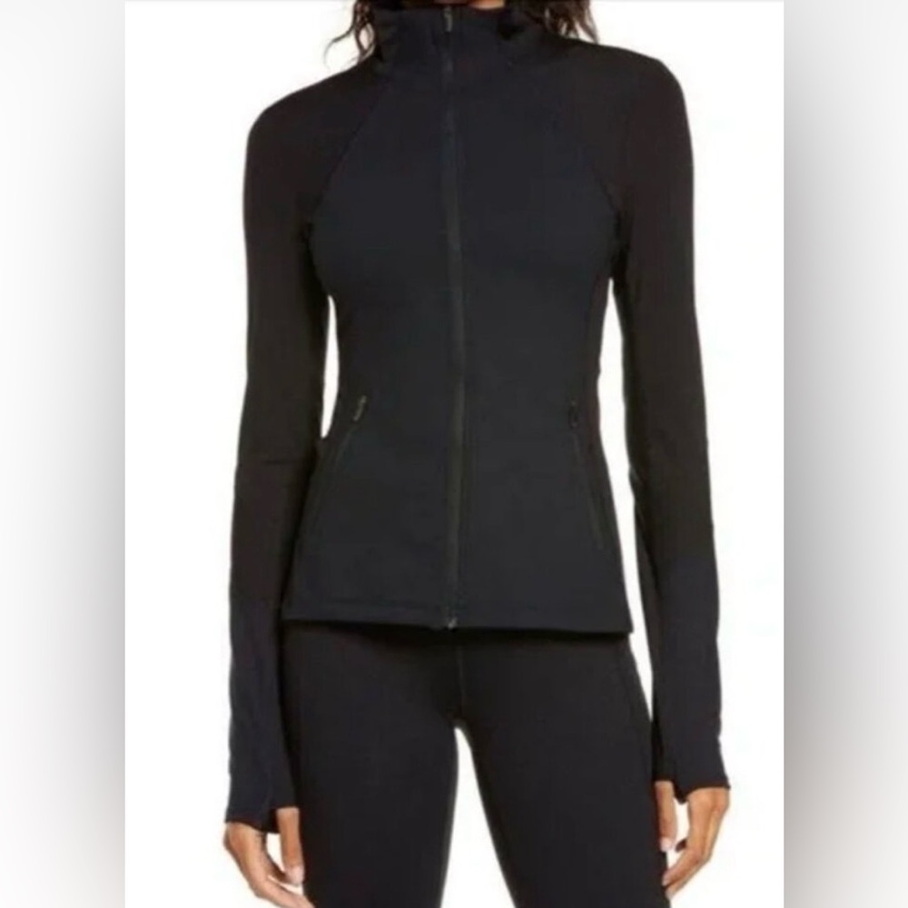 Zella Black Inline Performance Jacket Size Small - image 3